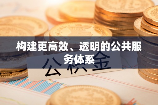 八步构建更高效、透明的公共服务体系
