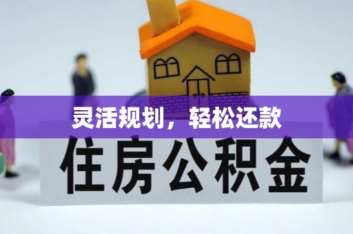 八步灵活规划，轻松还款