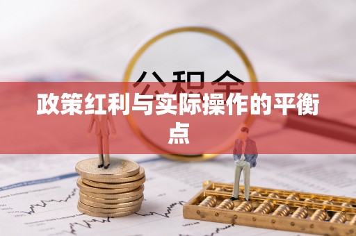 八步政策红利与实际操作的平衡点
