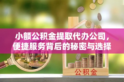 八步小额公积金提取代办公司，便捷服务背后的秘密与选择指南