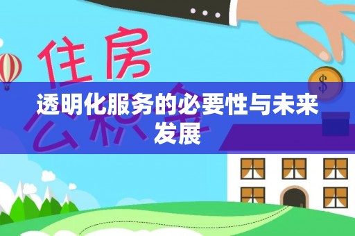 八步透明化服务的必要性与未来发展